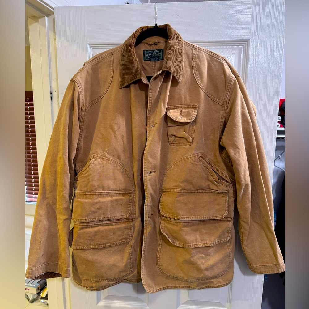 Polo Country Duck Coat. Utility Vintage Coat. Sportsman Hunter Jacket. Size Med